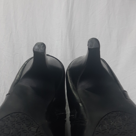 High Heel Ankle Boot Black with Suede top - Picture 6 of 8